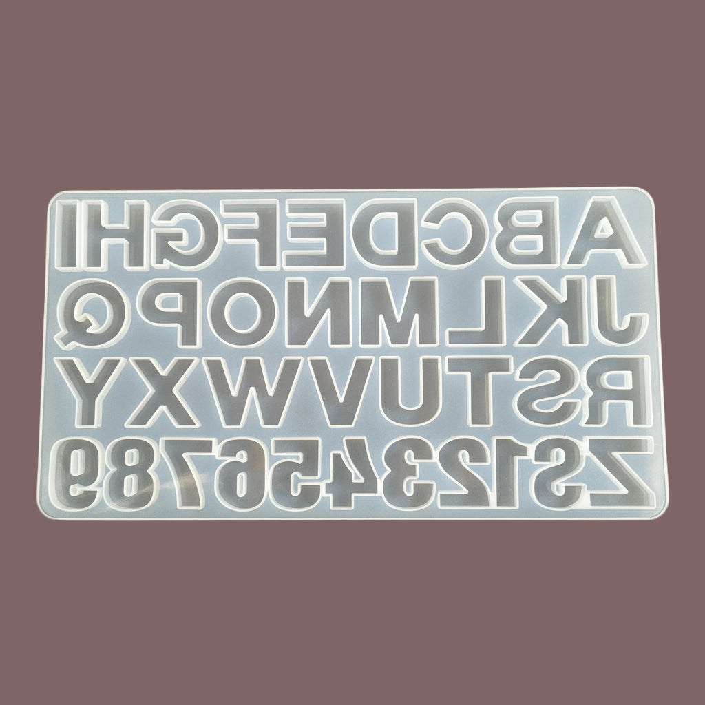 Alphabet without hole Mould