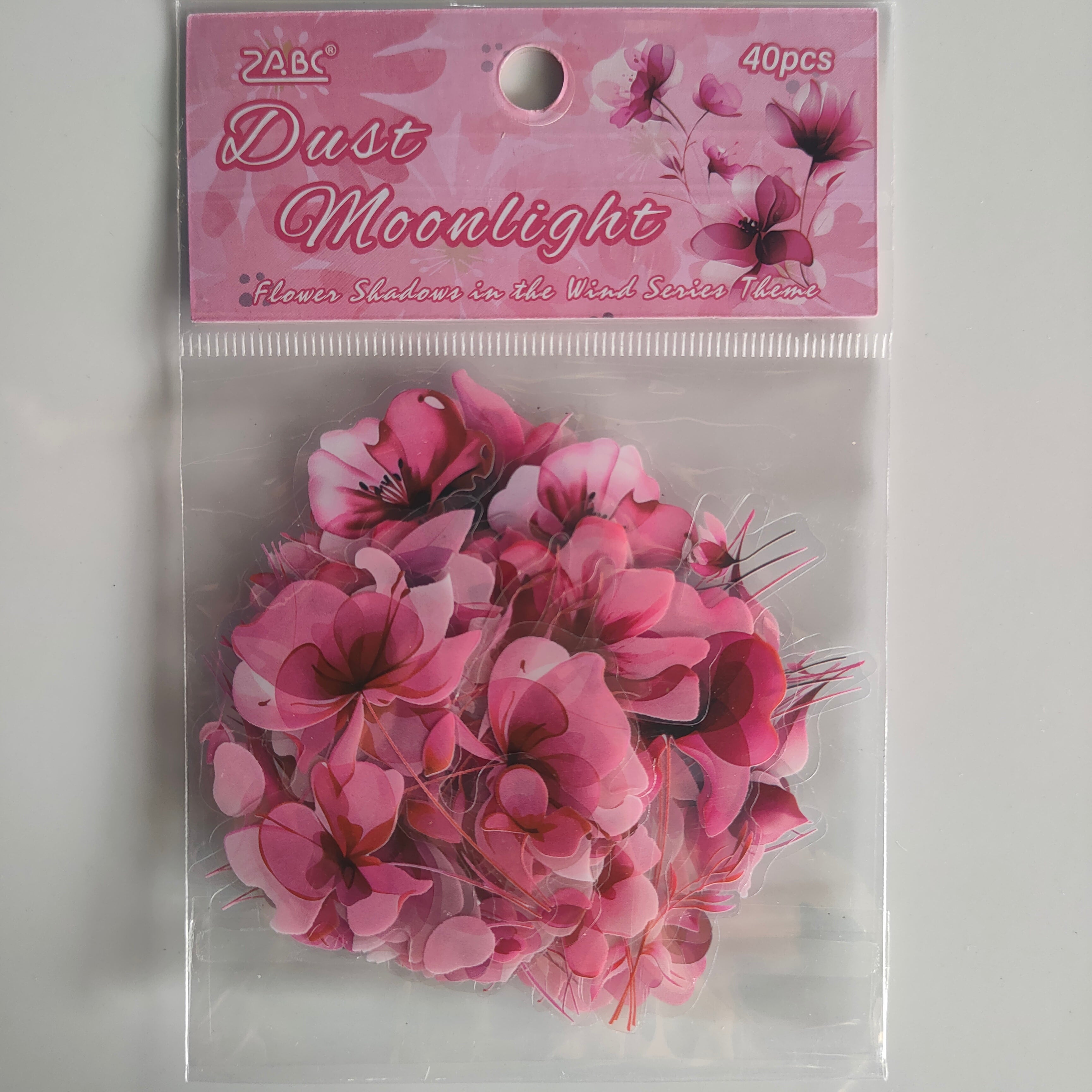 3D Flower Sticker Dust Moonlight