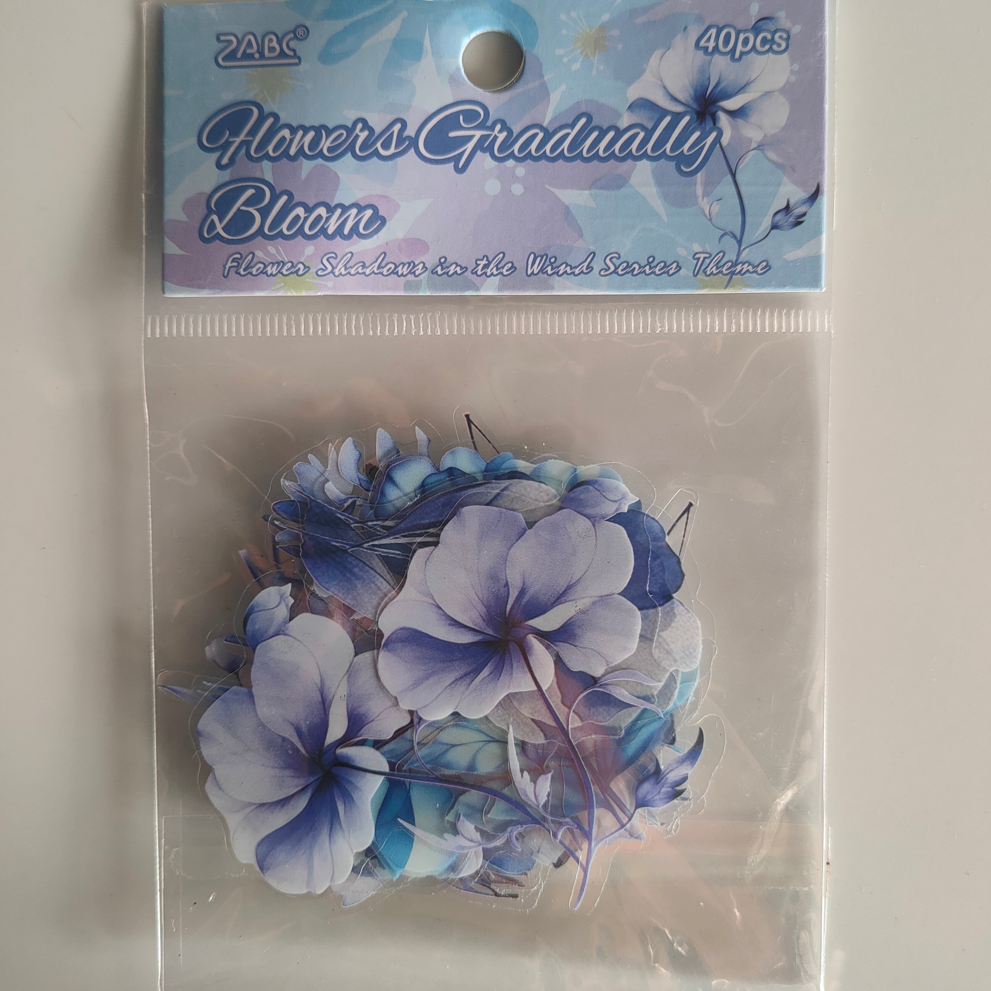 3D Flower Sticker Flowers Gradually Bloom