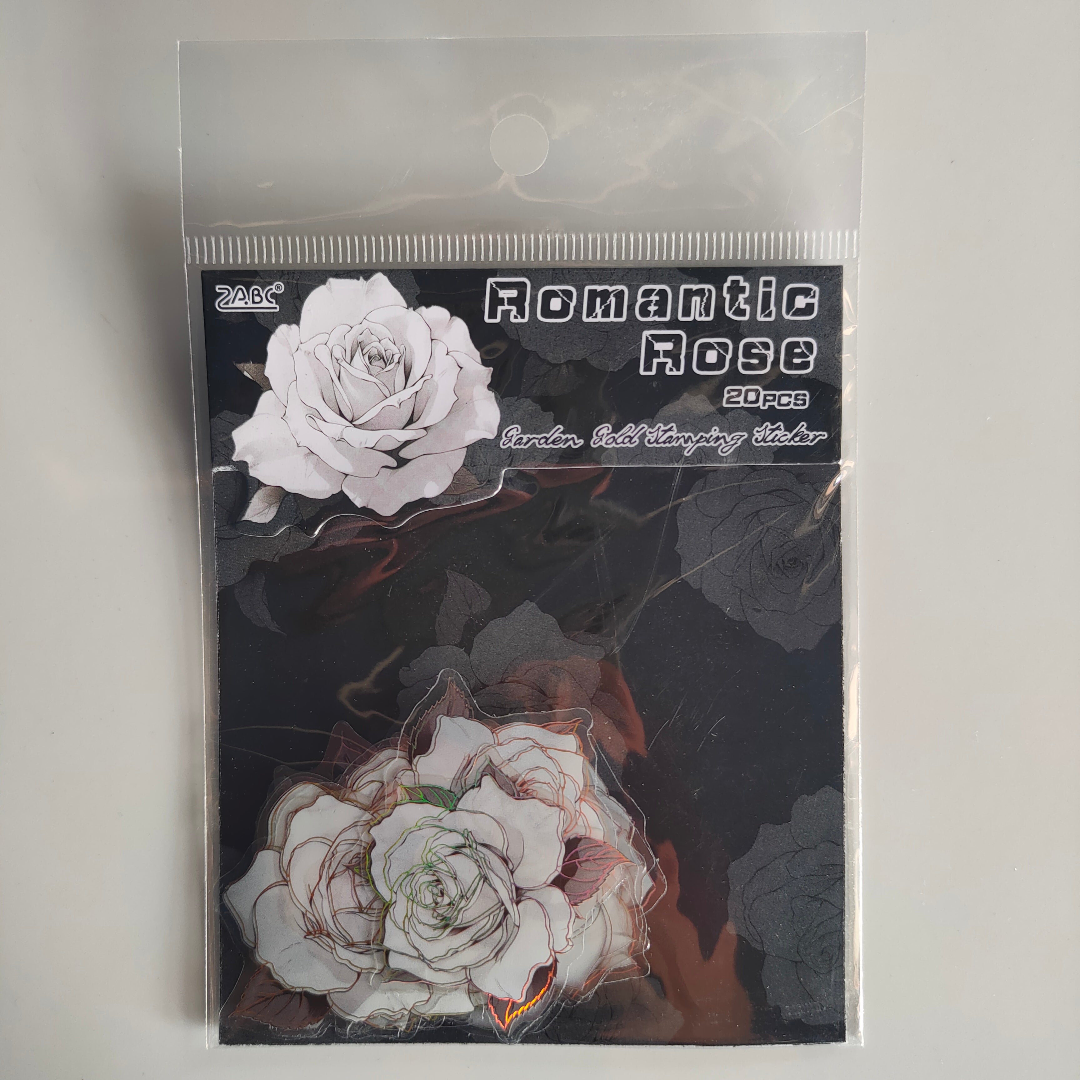 3D Flower Sticker Romantic Rose